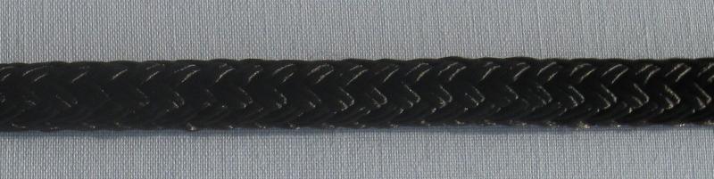 1" Double Braid Nylon - Black - Click Image to Close